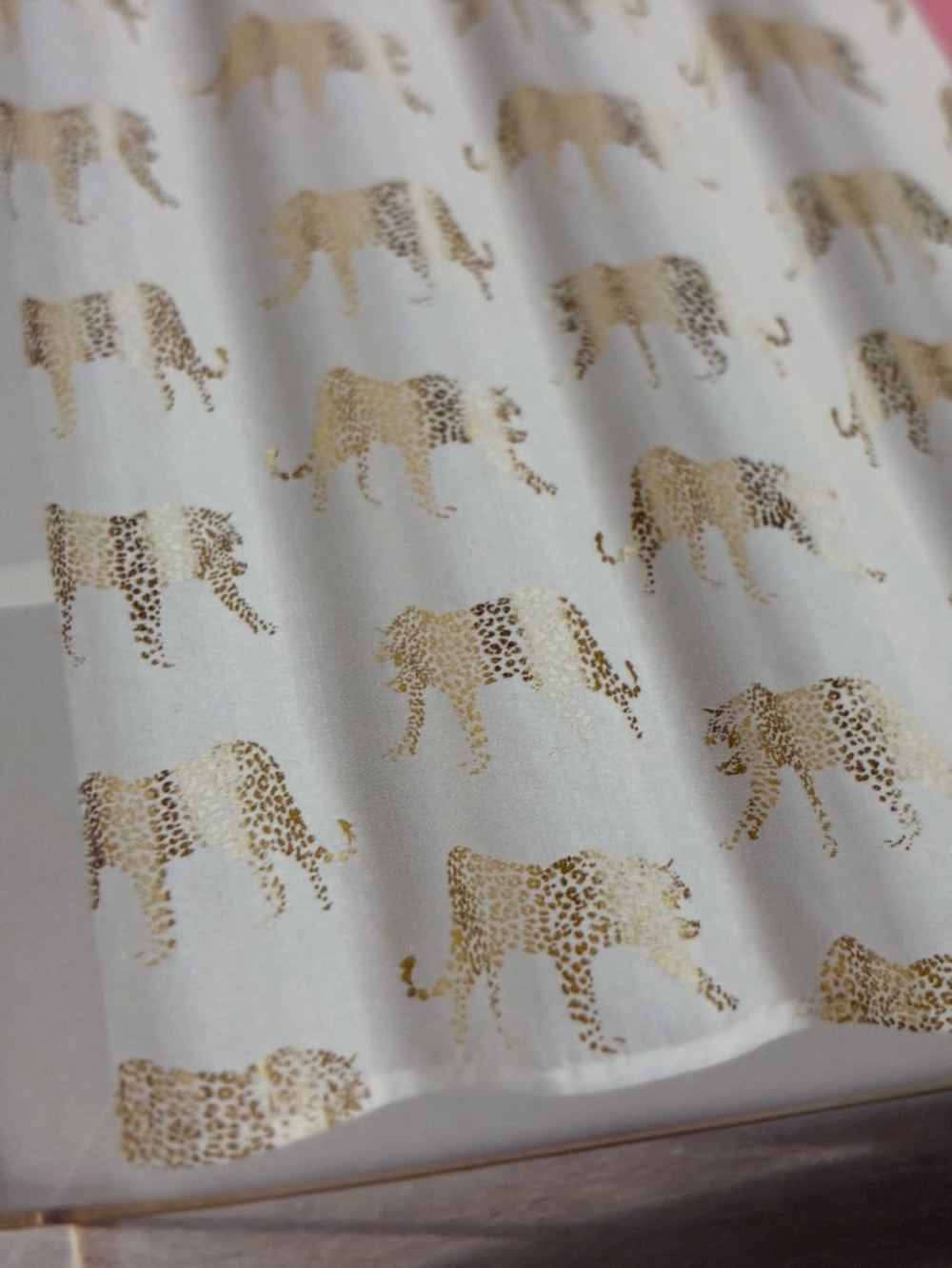 Metallic Gold in the wild shower curtain & bath set - Picture 16 of 16